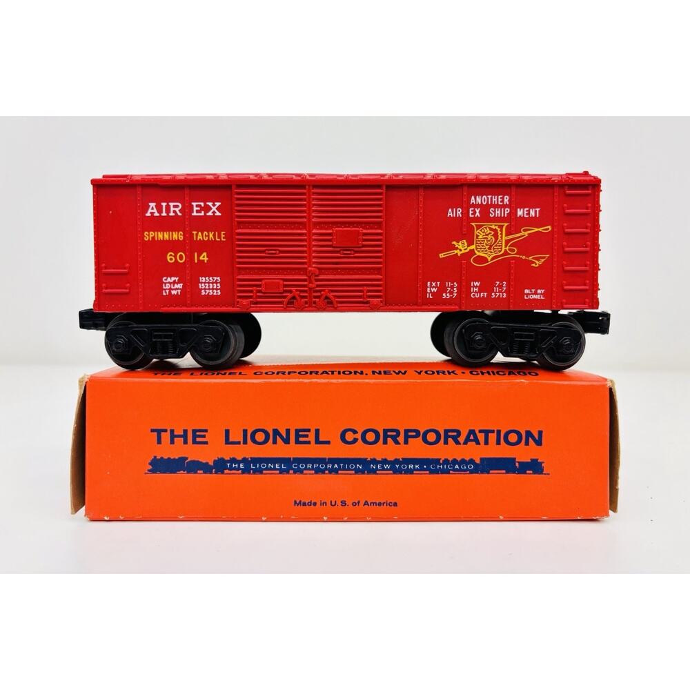 Lionel Postwar Air Ex Box Car Red 6014-100 w/ Original Box